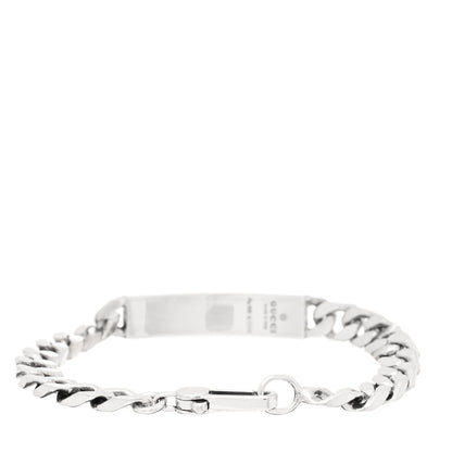 Gucci Sterling Silver GucciGhost Hamlet Skull ID Chain Bracelet 2 of 4