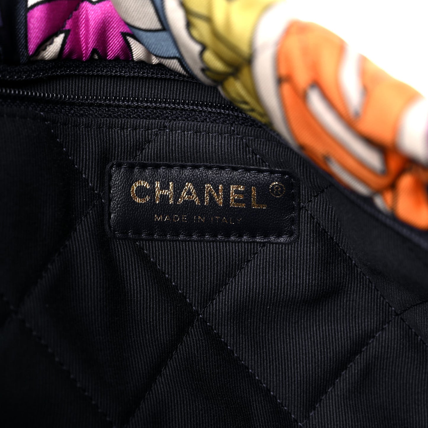 Printed Silk CC Tote Multicolor