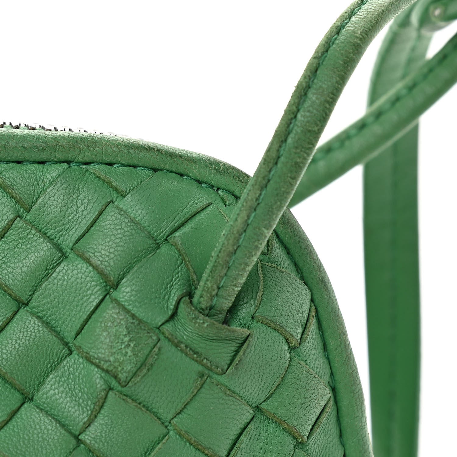 Bottega Veneta Nappa Intrecciato Nodini Crossbody Messenger Green 14 of 17