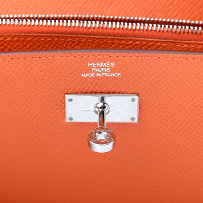 Hermes Epsom Kelly Longue Wallet Orange 6 of 8