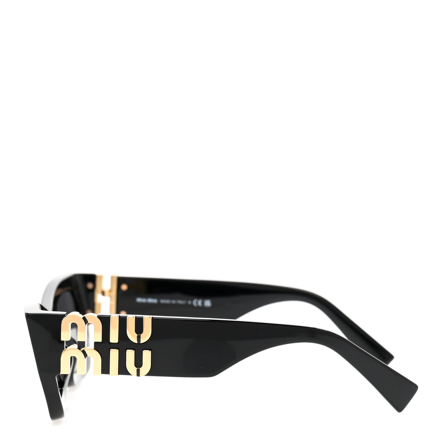 Acetate Rectangle Sunglasses SMU 09W Black