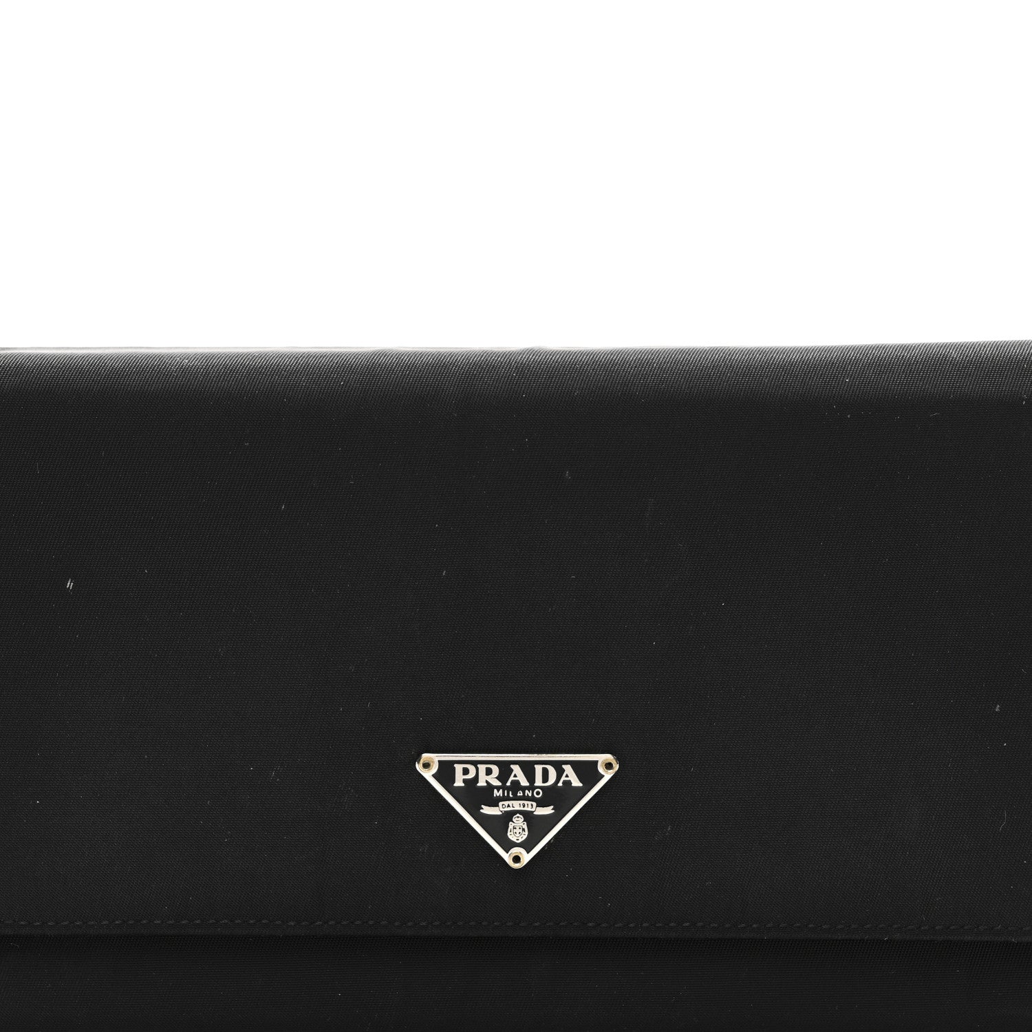 Prada Tessuto Nylon Continental Flap Wallet Black 8 of 10
