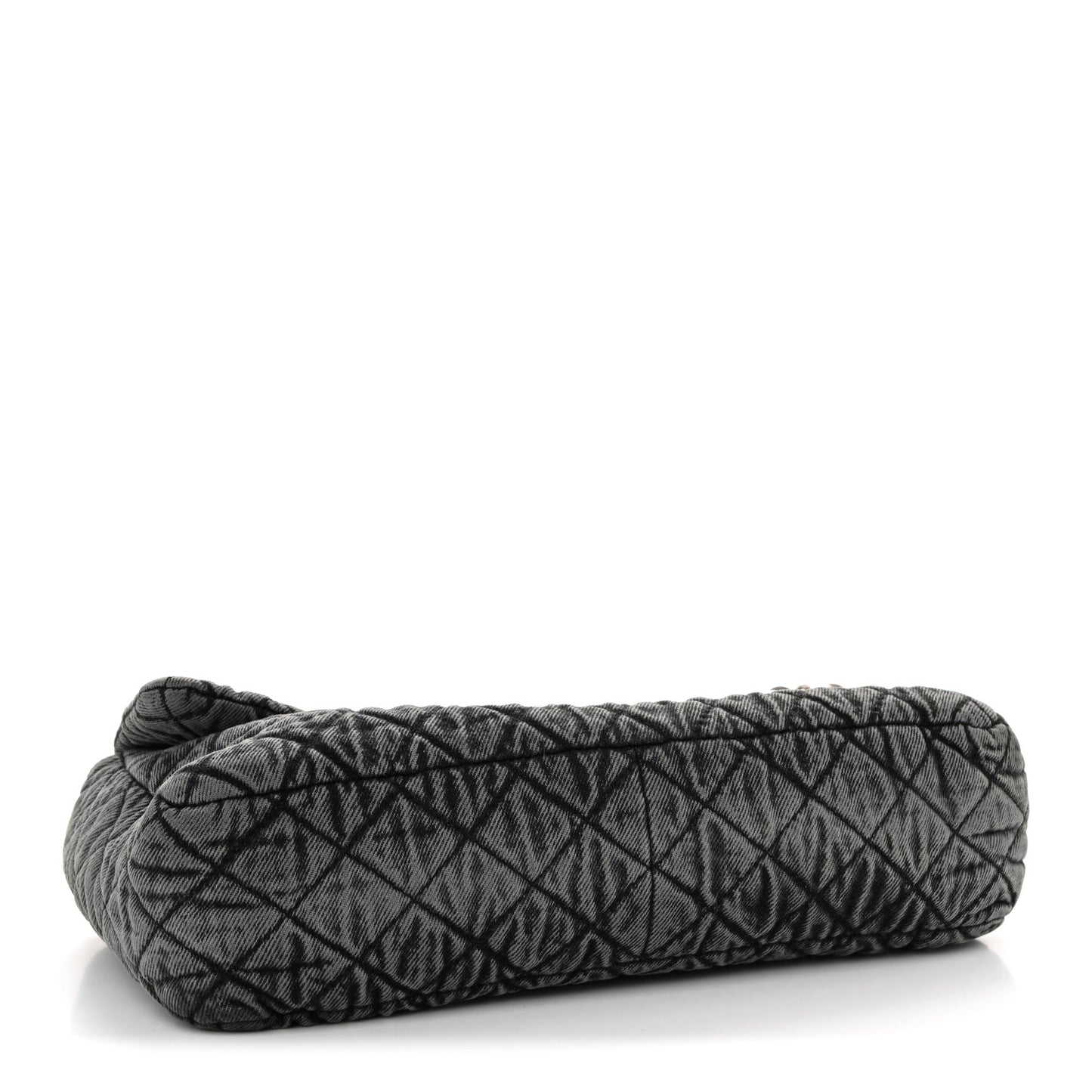 Denim Quilted Denimpression Flap Grey Black