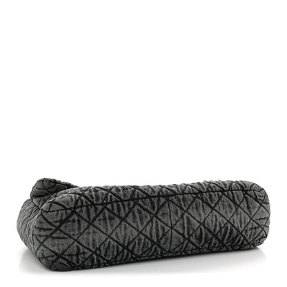 Chanel Denim Quilted Denimpression Flap Grey Black 4 of 11