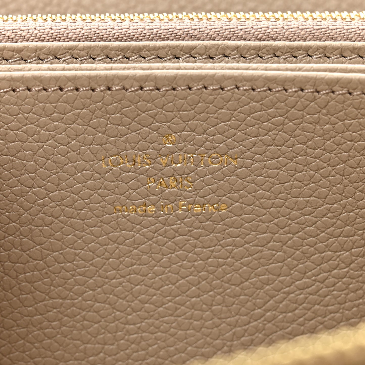 Empreinte Monogram Giant Zippy Wallet Tourterelle Creme