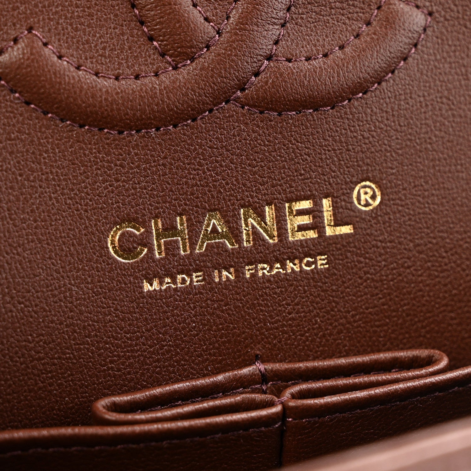 Chanel Lambskin Quilted Small Double Flap Dark Brown 1812529
