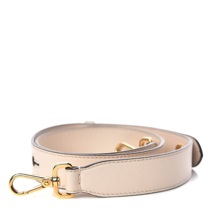 Fendi Calfskin Flat Studded Adjustable Strap You Camelia 1 of 4