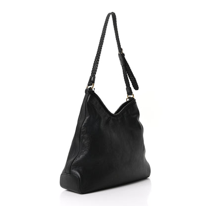 Gucci Pebbled Calfskin Medium Marrakech Hobo Black 3 of 10