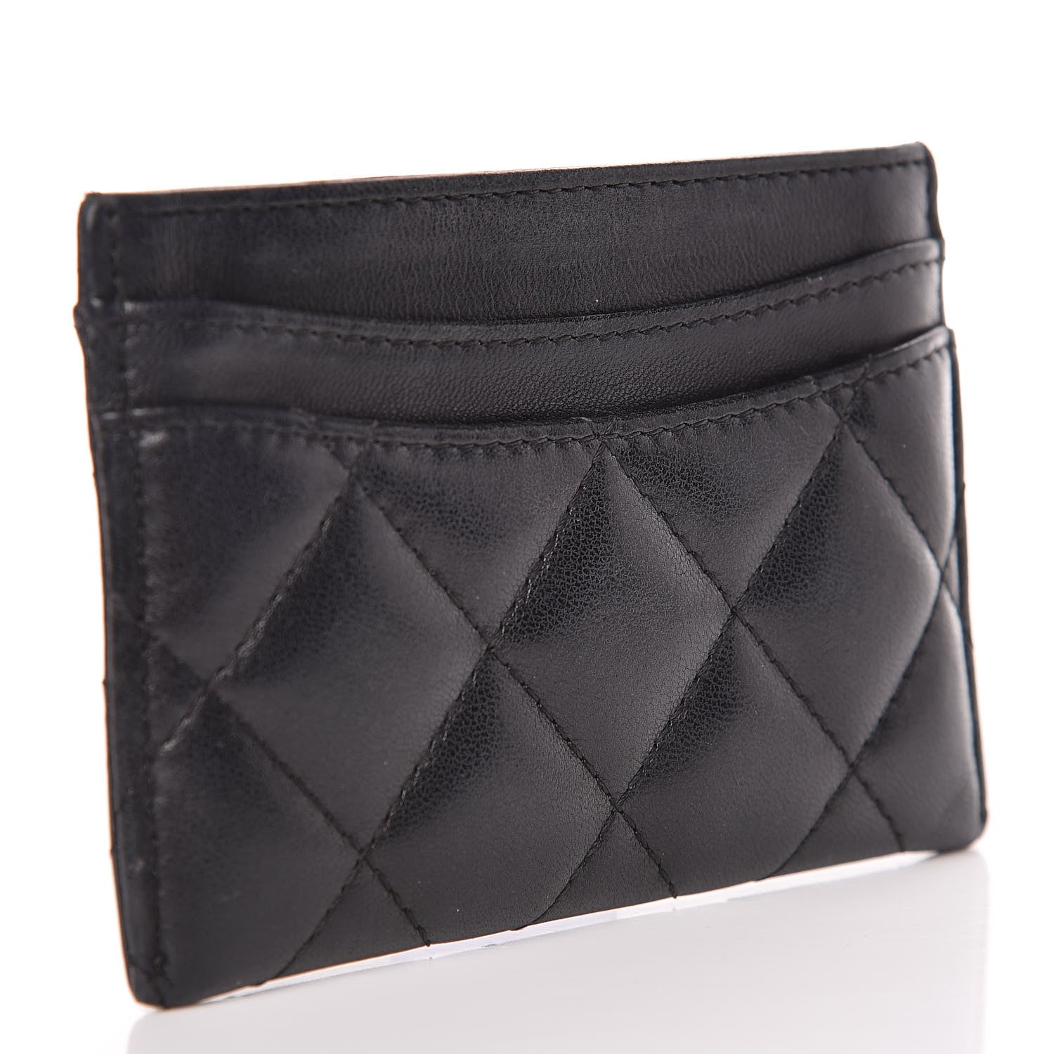 Chanel Lambskin Quilted Card Holder Black 3 of 9