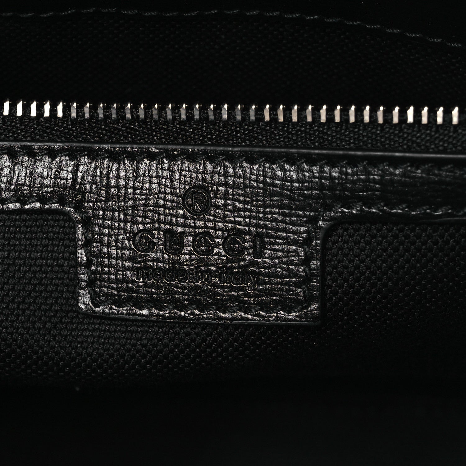 Gucci GG Supreme Monogram Azalea Calfskin Retro Interlocking G Wristlet Shoulder Bag Black 6 of 12