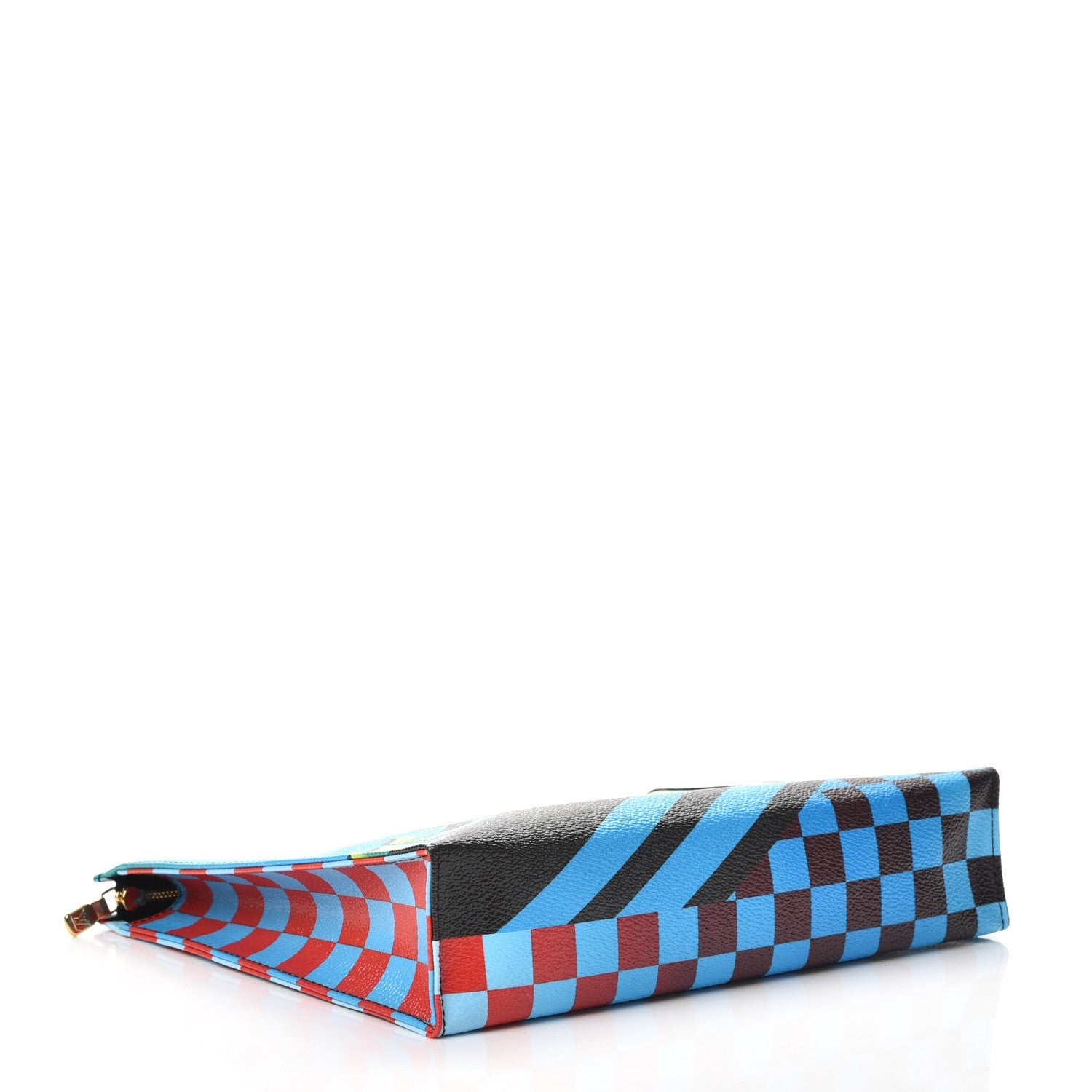 Louis Vuitton Damier Race Toiletry Pouch 26 Blue Vert 4 of 7