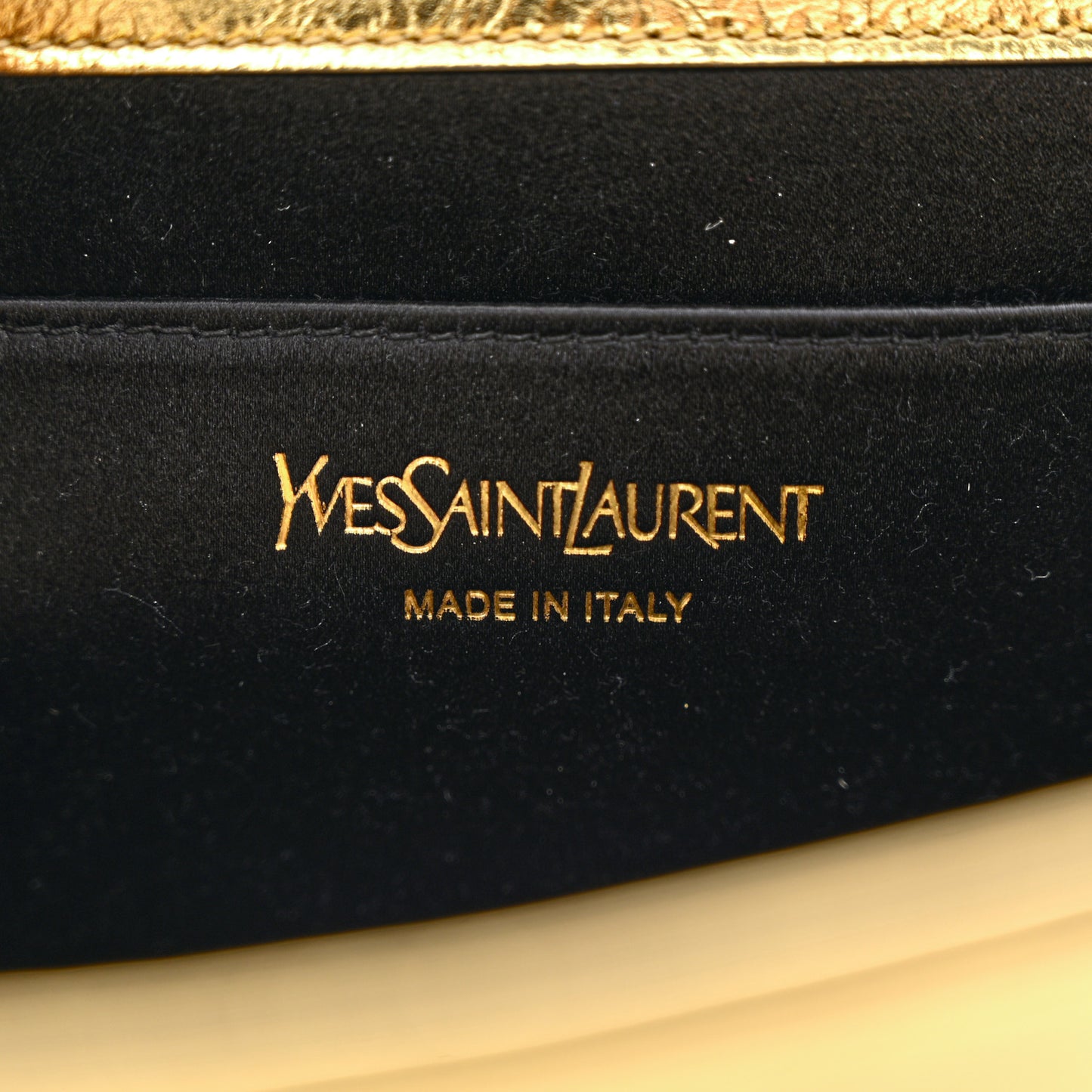 Metallic Calfskin Monogram Large Belle De Jour Clutch Gold