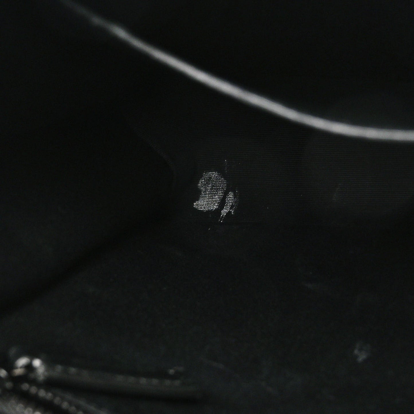 Crinkled Calfskin Matelasse Monogram Medium Niki Chain Satchel Black