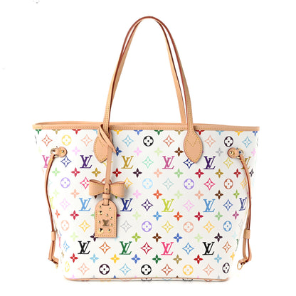 Louis Vuitton LV X TM Monogram Multicolor Neverfull MM White 1 of 10