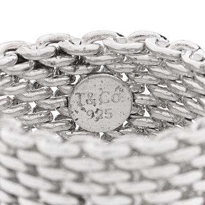 Tiffany Sterling Silver Somerset Mesh Ring 55 7.25 4 of 4