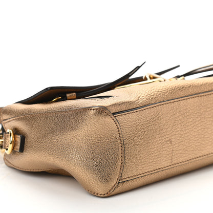 Chloe Metallic Calfskin Mini Faye Day Shoulder Bag Gold 7 of 8