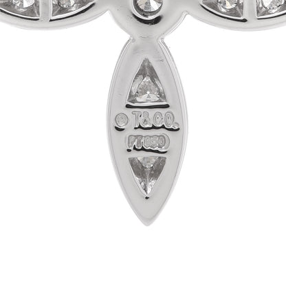 Tiffany Platinum Diamond Illusion Cross Pendant Necklace 5 of 8