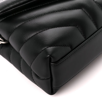 Saint Laurent Calfskin Y Quilted Monogram Toy Loulou Crossbody Bag Black 11 of 12
