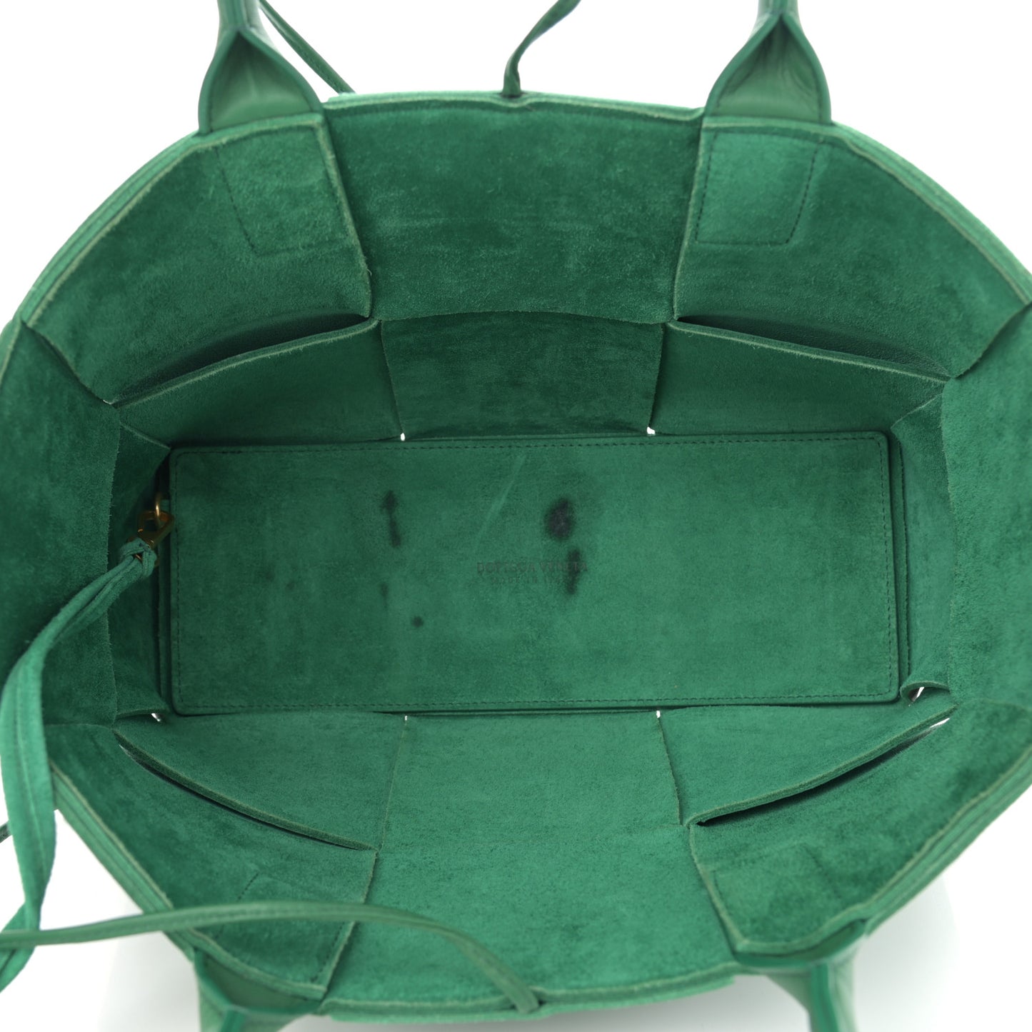 Nappa Maxi Intrecciato Small Arco Tote Racing Green