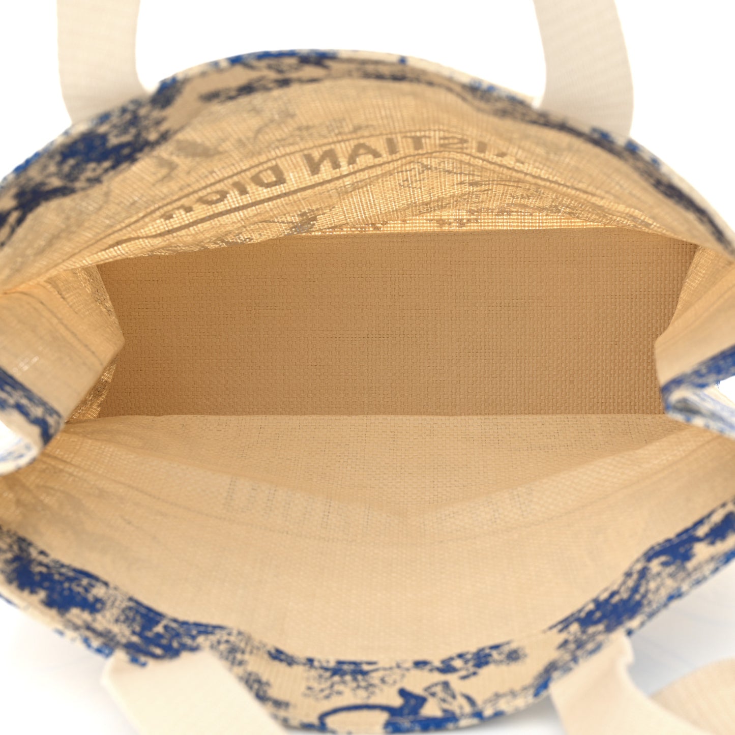 Straw Dioriviera Tote Blue