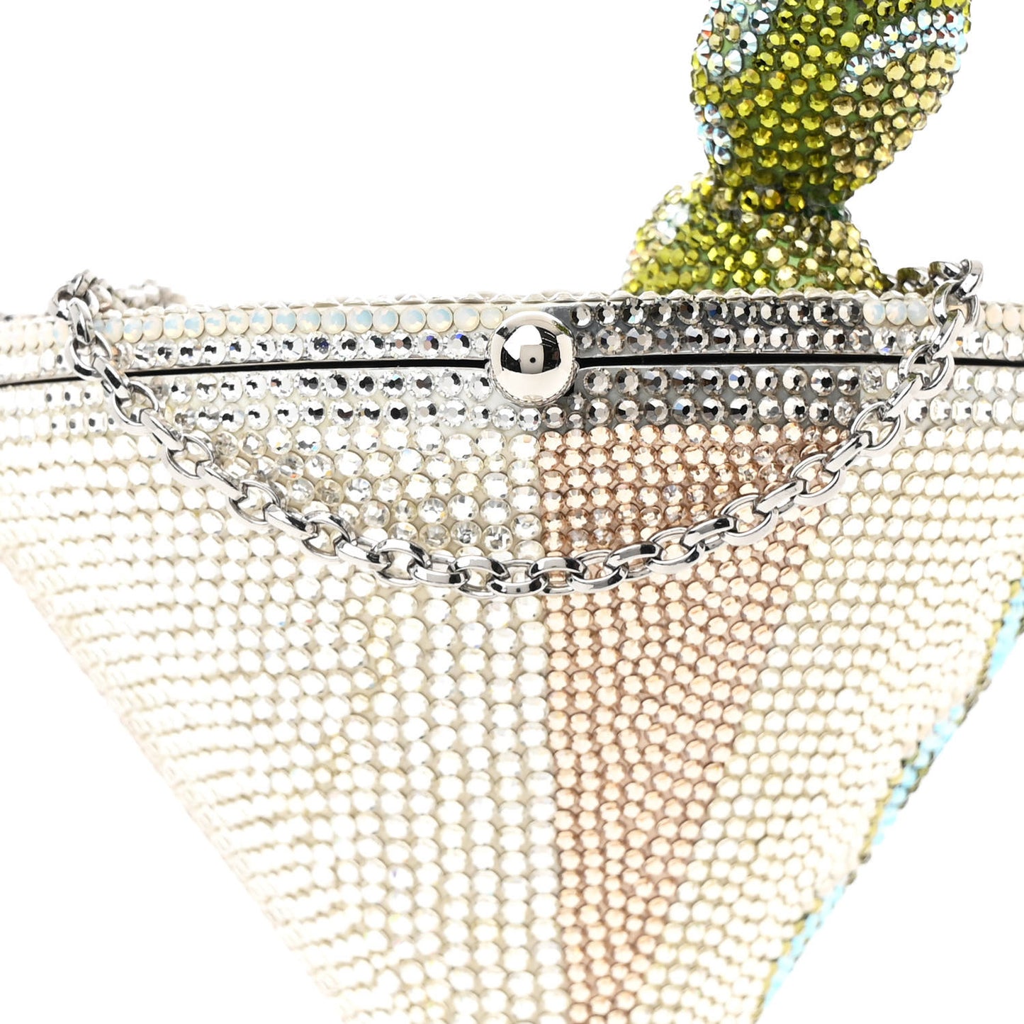 Crystal Martini Minaudiere Clutch Multicolor