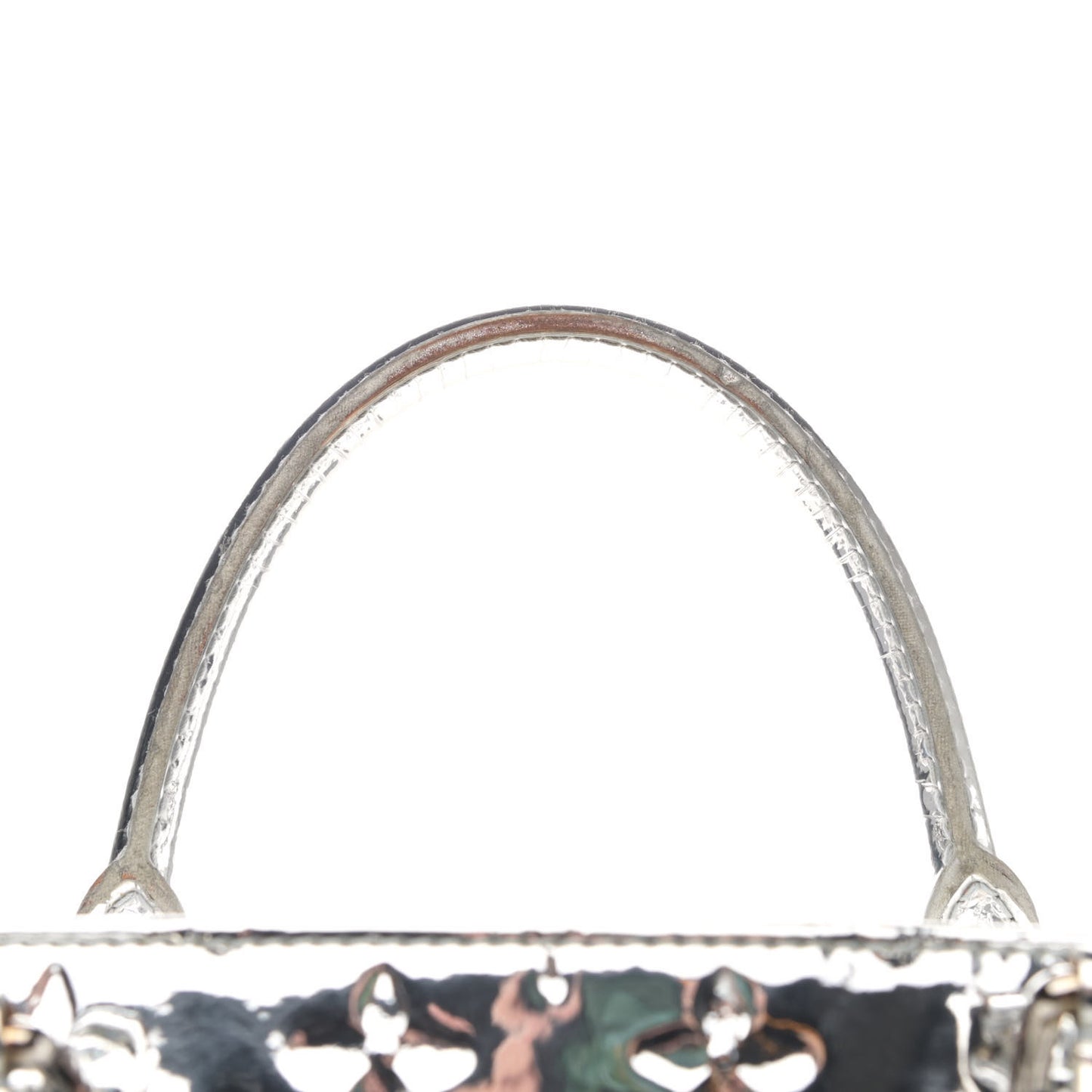 Monogram Miroir Sac Plat Silver