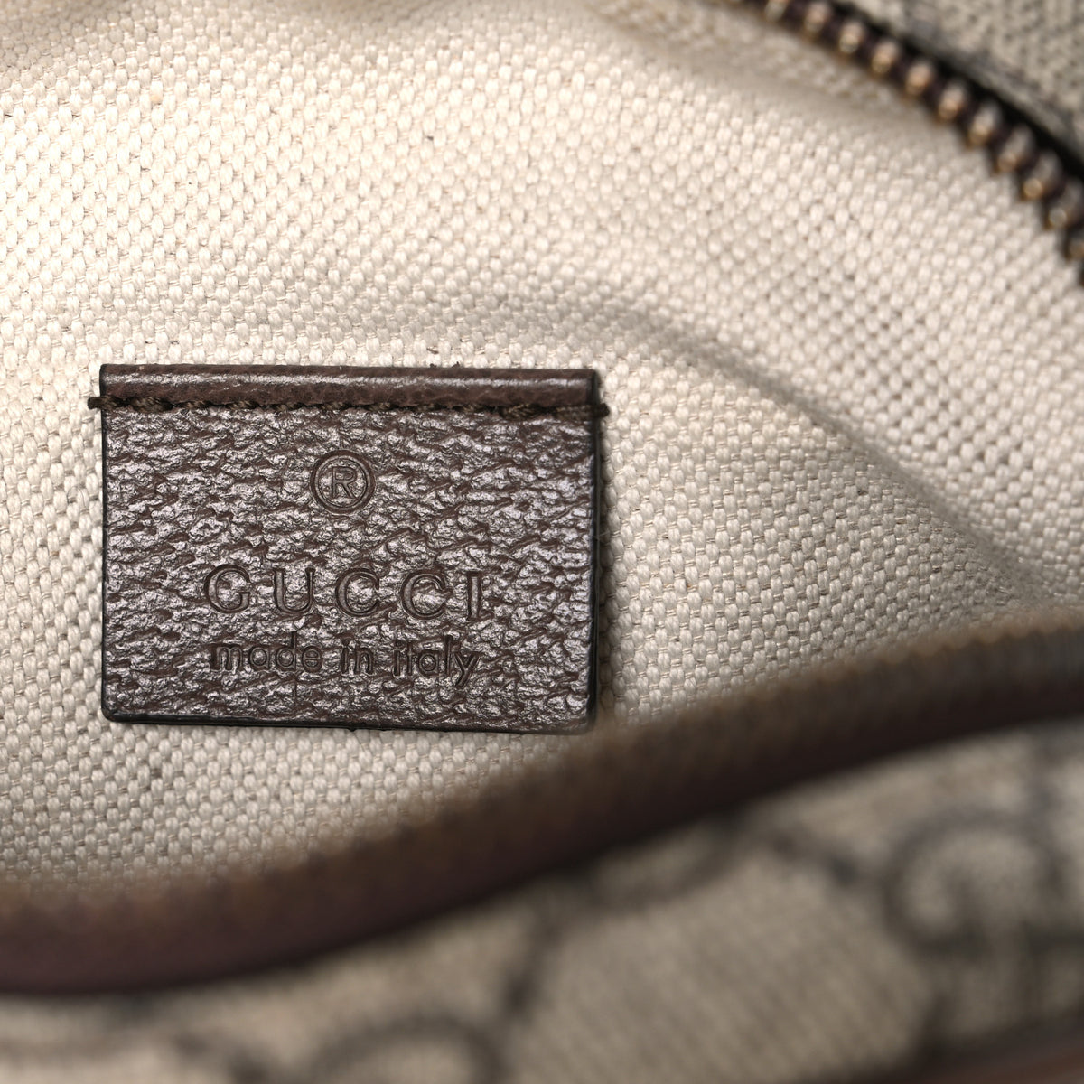 GG Supreme Monogram Mini Neo Vintage Double Zip Messenger Bag Beige New Acero Crop