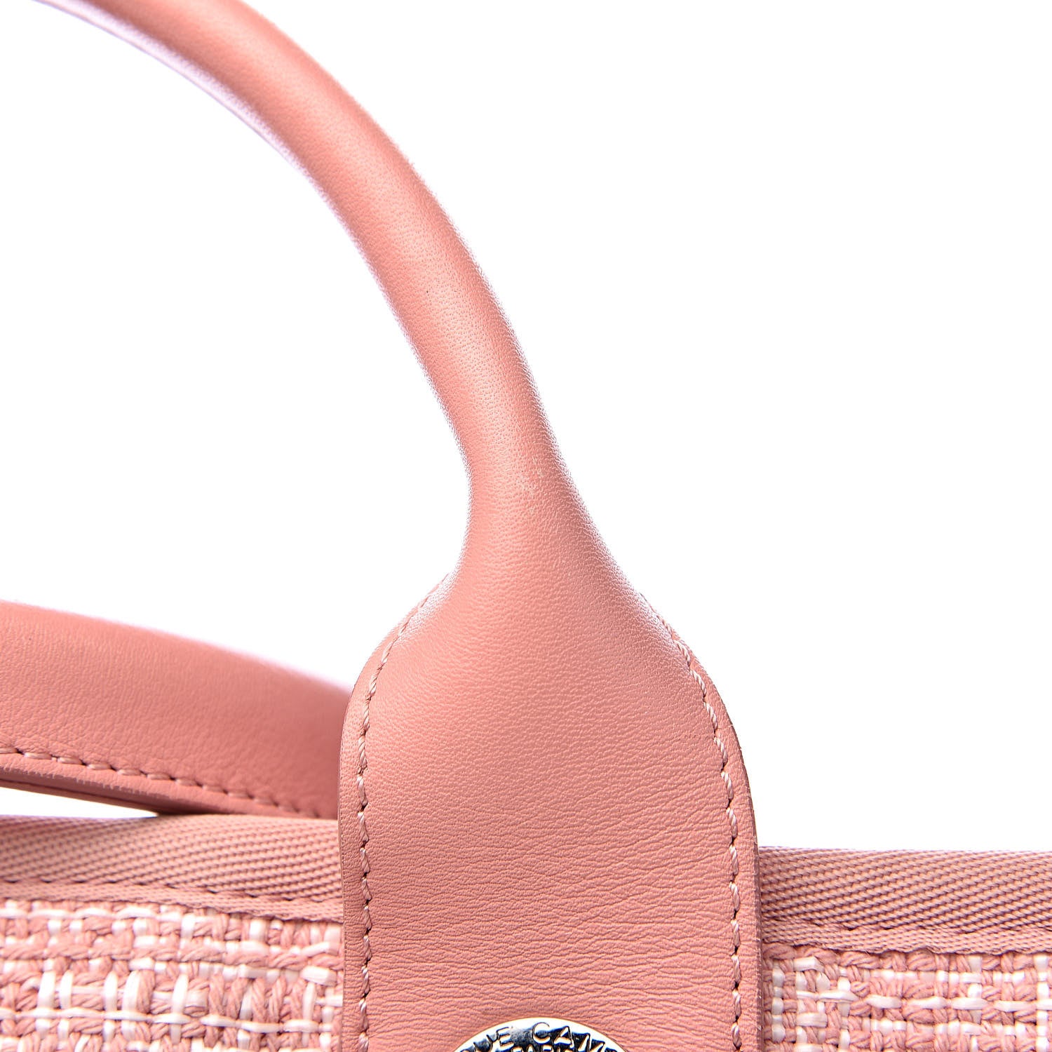 Chanel Straw Lurex Large Deauville Tote Pink 14 of 14