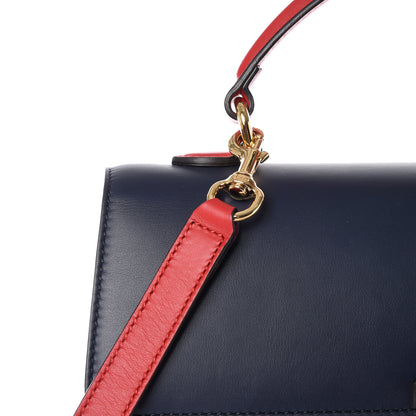 Gucci GG Supreme Monogram Calfskin Medium Padlock Top Handle Bag Beige Blue Mystic White Hibiscus Red 19 of 19