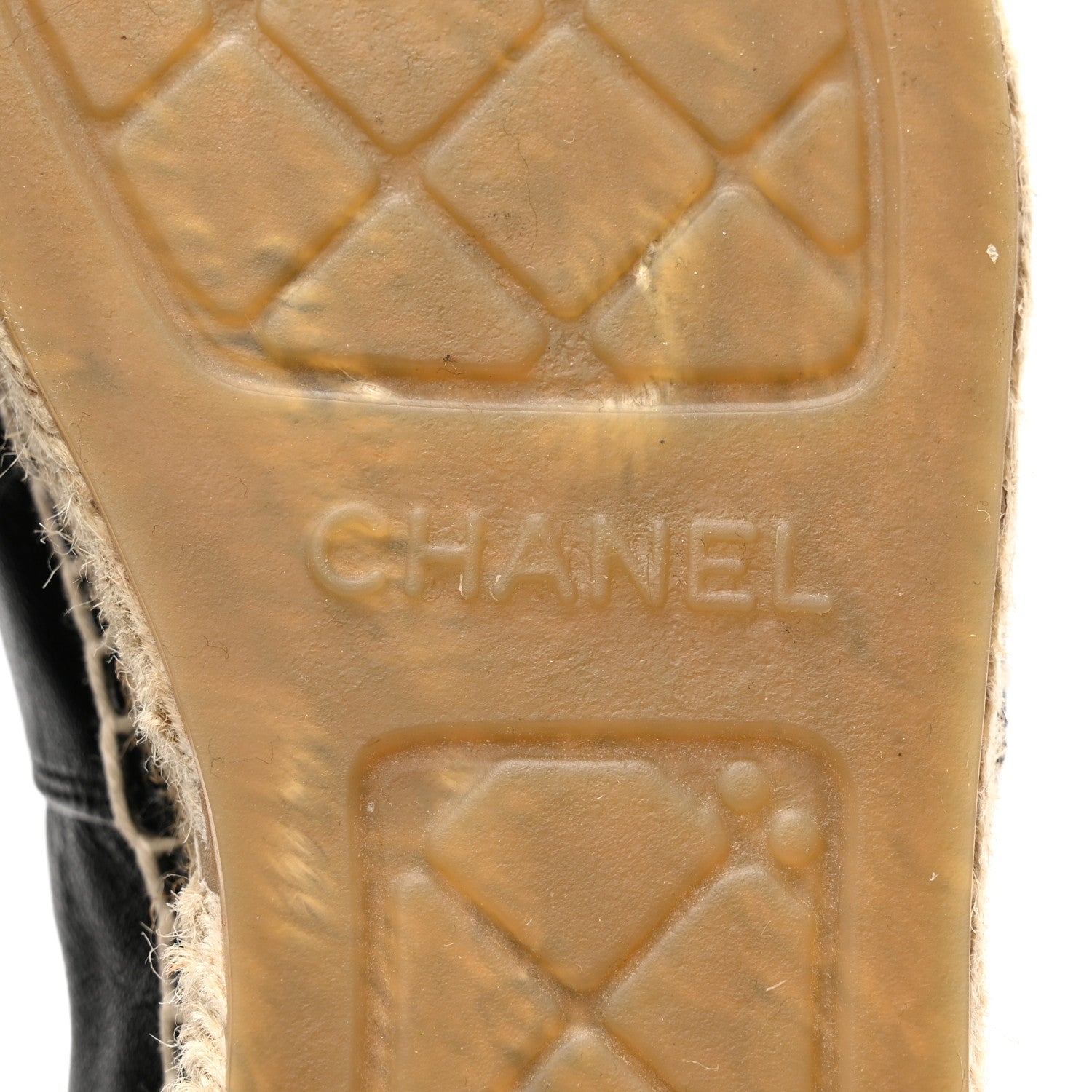 Chanel Lambskin CC Espadrilles 37 Black 7 of 12