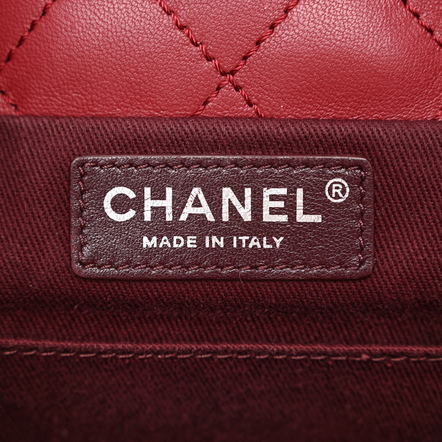 Lambskin Quilted Daily Supple Backpack Dark Red