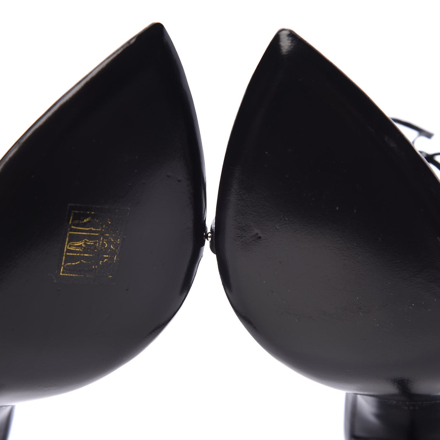 Calfskin Studded Iris Sandal Pumps 40 Black