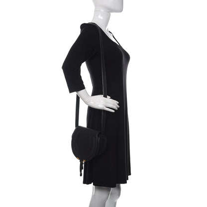 Chloe Calfskin Mini Marcie Round Crossbody Bag Black 2 of 11