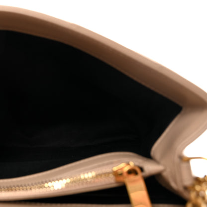 Saint Laurent Calfskin Y Quilted Monogram Small Loulou Chain Satchel Dark Beige 5 of 10