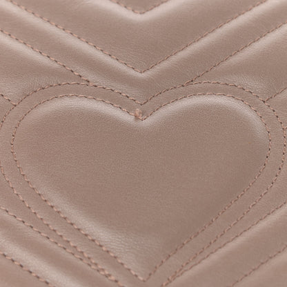 Gucci Calfskin Matelasse Medium GG Marmont Shoulder Bag Porcelain Rose 11 of 12