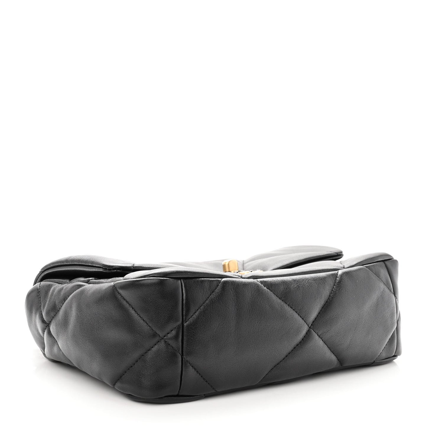 Lambskin Quilted Medium Chanel 19 Flap Black