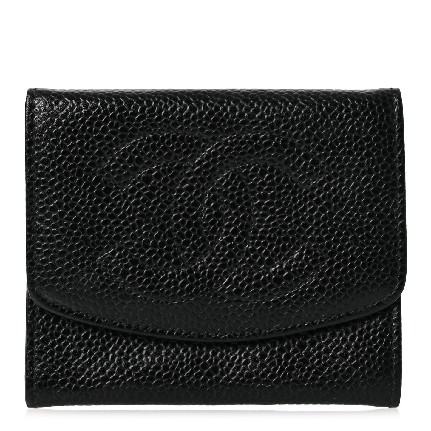 Caviar Timeless CC Flap Card Holder Black