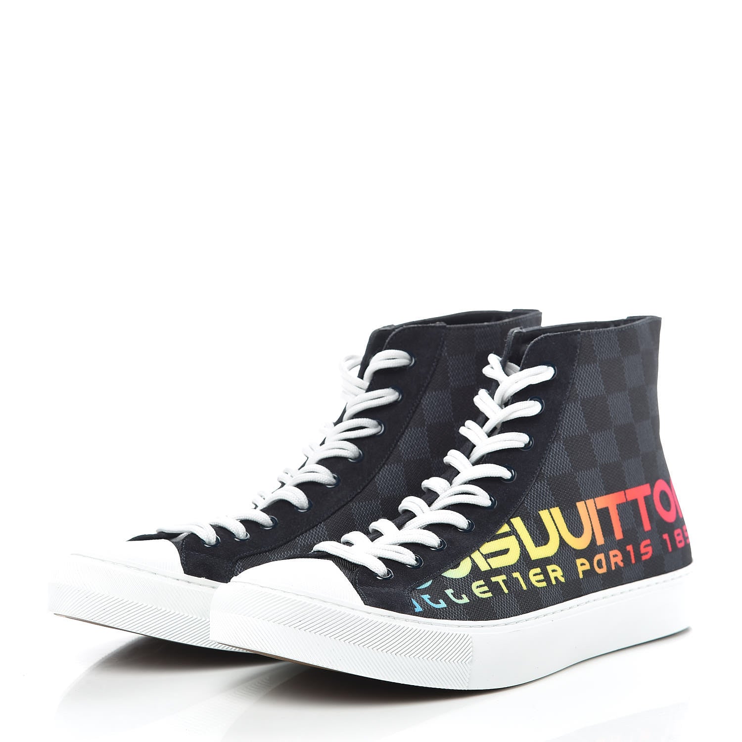 Louis Vuitton Damier Cobalt Tattoo Sneaker Boots 9 3 of 8