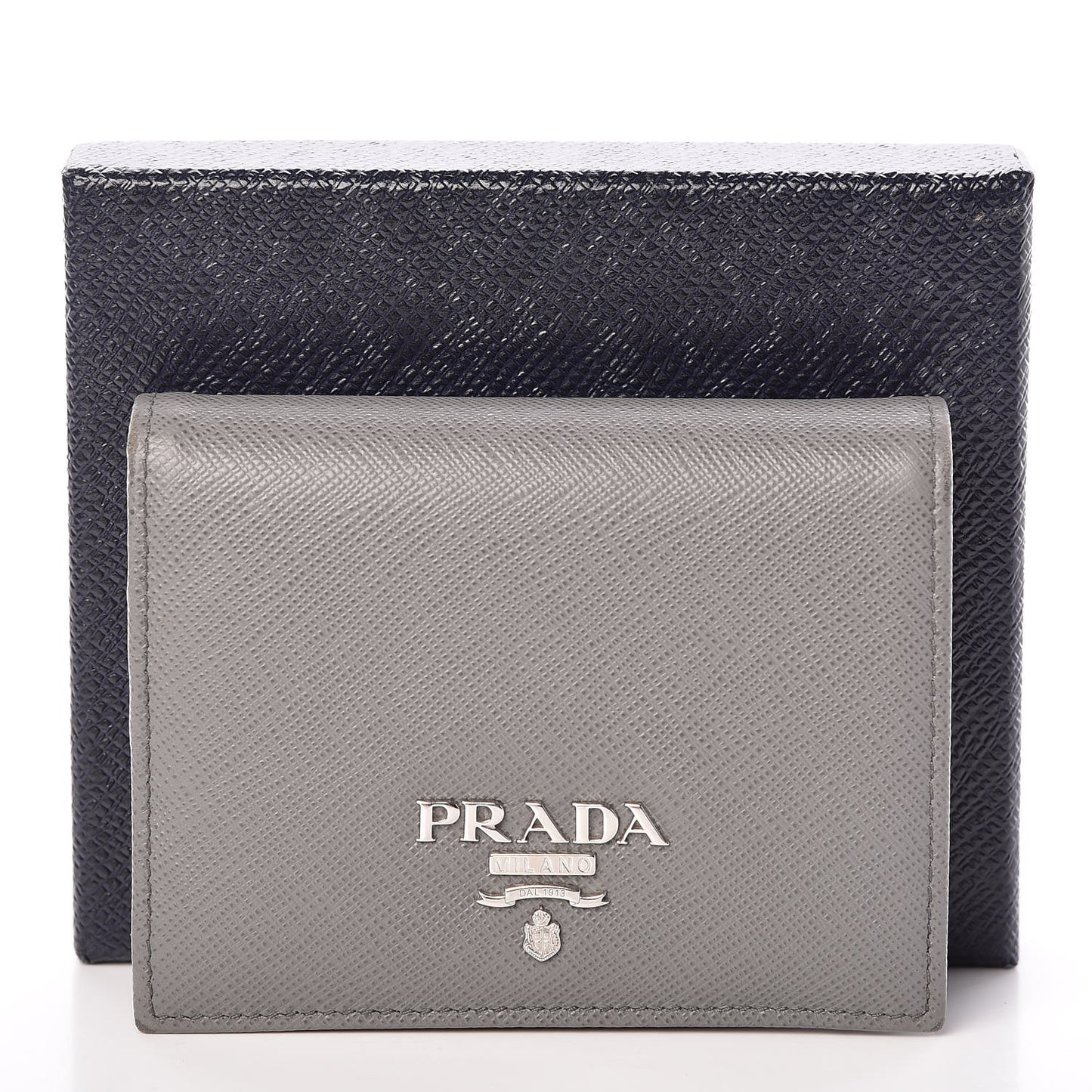 Saffiano Multicolor Compact Wallet Marmo Pesca