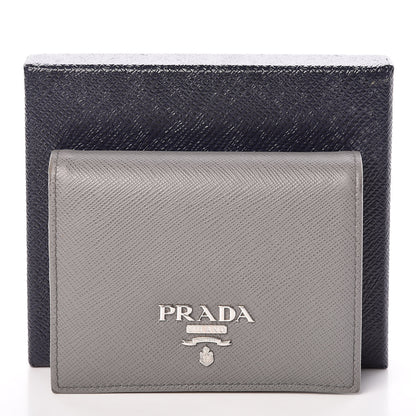 Prada Saffiano Multicolor Compact Wallet Marmo Pesca 10 of 10