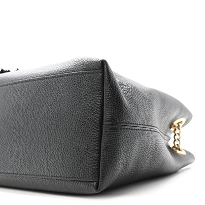 Gucci Pebbled Calfskin Medium Soho Chain Shoulder Bag Black 10 of 13