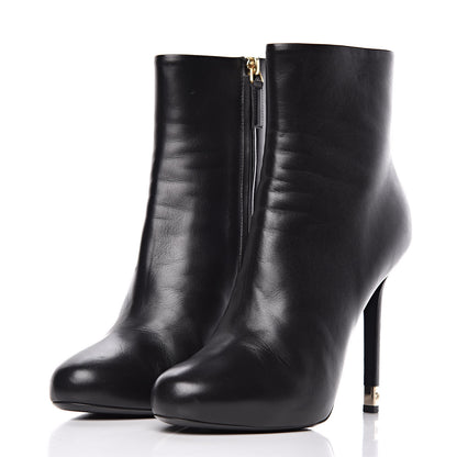 Chanel Lambskin CC Short Booties 41 Black 3 of 13