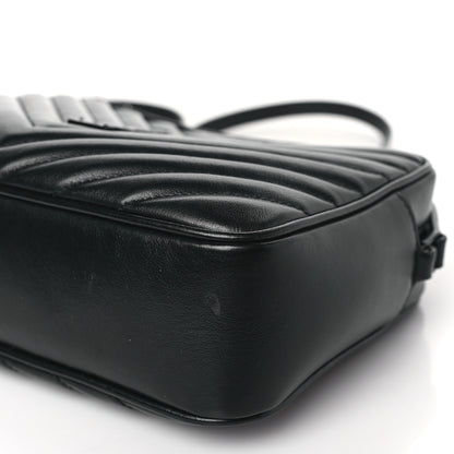 Saint Laurent Calfskin Matelasse Monogram Monochrome Lou Camera Bag Black 9 of 9