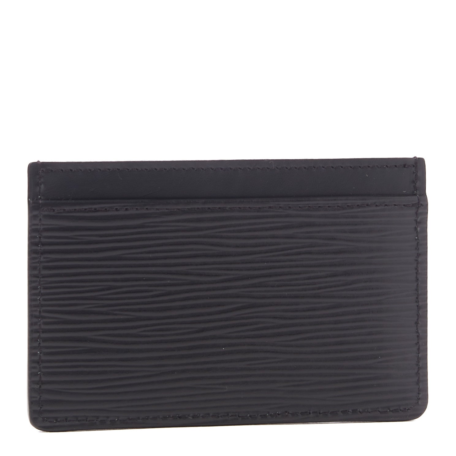 Louis Vuitton Epi Card Holder Black 2 of 8