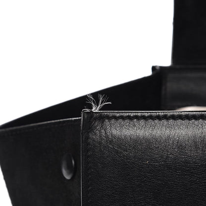 Celine Smooth Calfskin Suede Medium Bicolor Trapeze Black 8 of 12