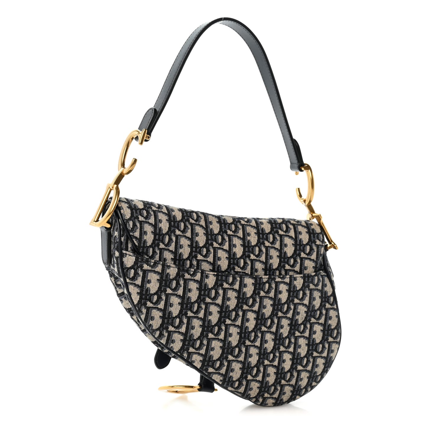 Oblique Saddle Bag Blue
