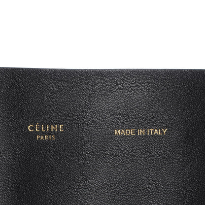 Celine Lambskin Horizontal Cabas Black 7 of 7