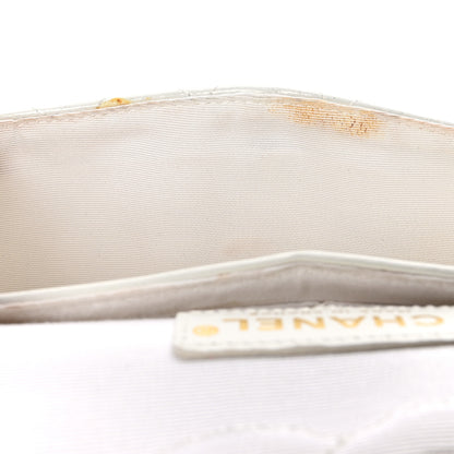 Chanel Patent Quilted Evening Star Medium Double Flap White 11 of 11