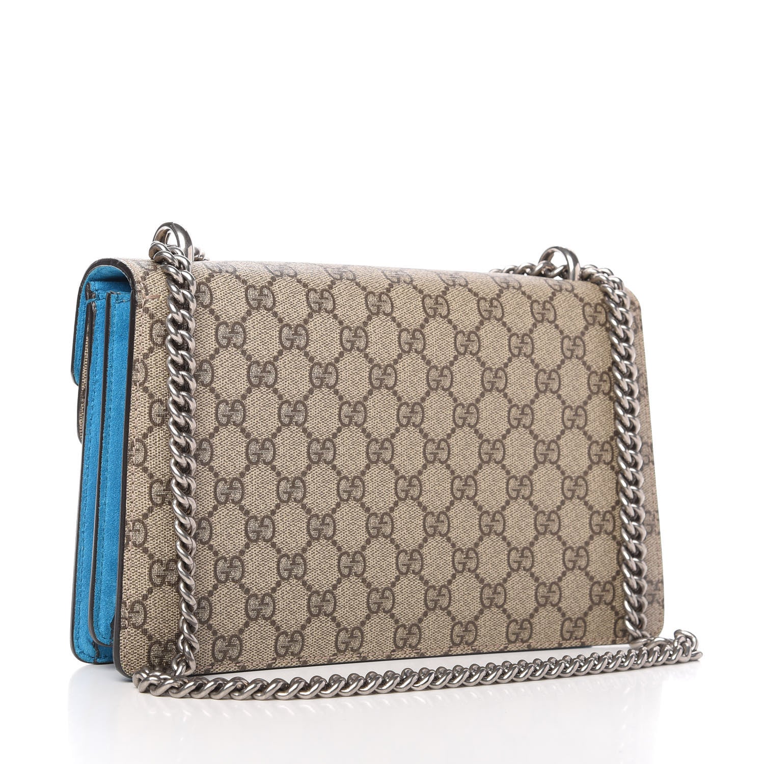 Gucci GG Supreme Monogram Small Dionysus Shoulder Bag Bright Turquoise 3 of 10