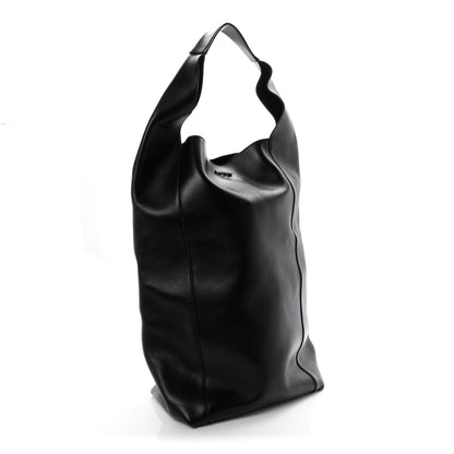 Saint Laurent Supple Calfskin Large Tanger Hobo Black 4 of 10